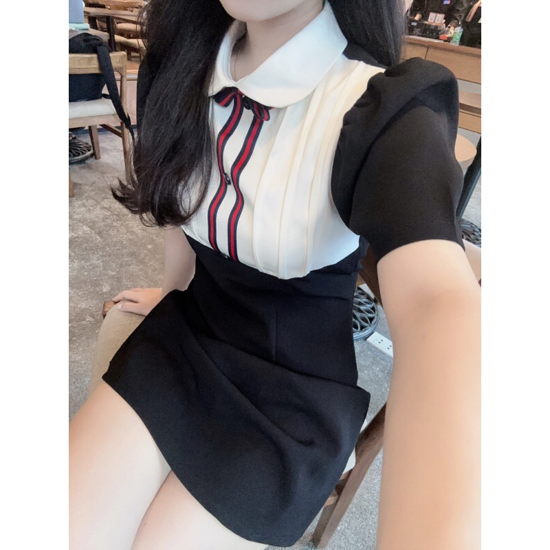 Váy cổ sen hách eo đẹp Y81