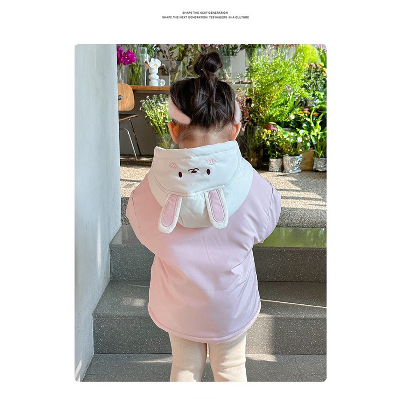 Áo khoác thỏ mềm siêu ấm lót nỉ dày dặn 10-28kg - Hàng Q.C cao cấp