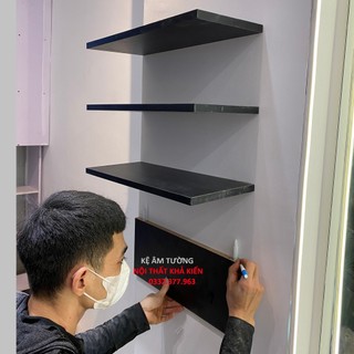 Kệ âm tường, kệ treo tường gỗ mdf 40x15cm