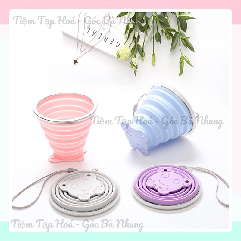 Cốc Nước Gấp Gọn Silicone 180ML - Góc Bà Nhung