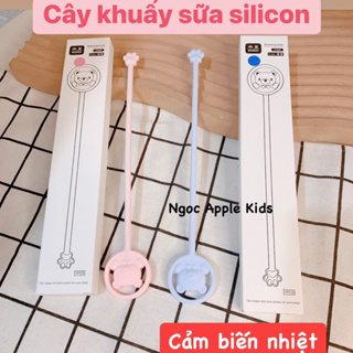 Que khuấy sữa silicon cảm biến nhiệt an toàn