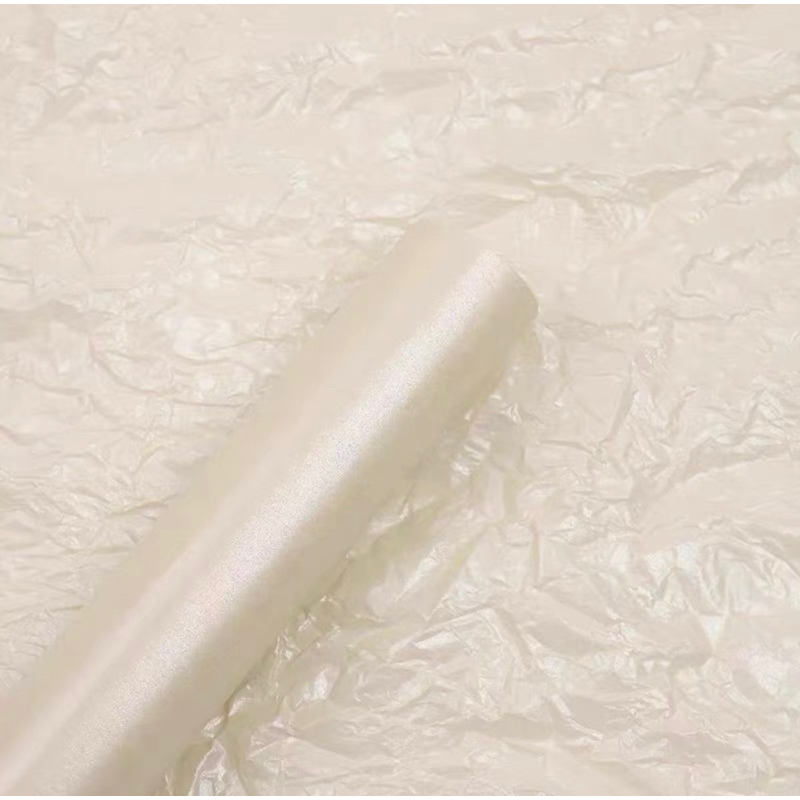 Giấy nến gói hoa sydney ánh ngọc trai, giấy mếch nến, giấy nhăn gói hoa sáp, hoa tươi, hoa lụa, hoa len