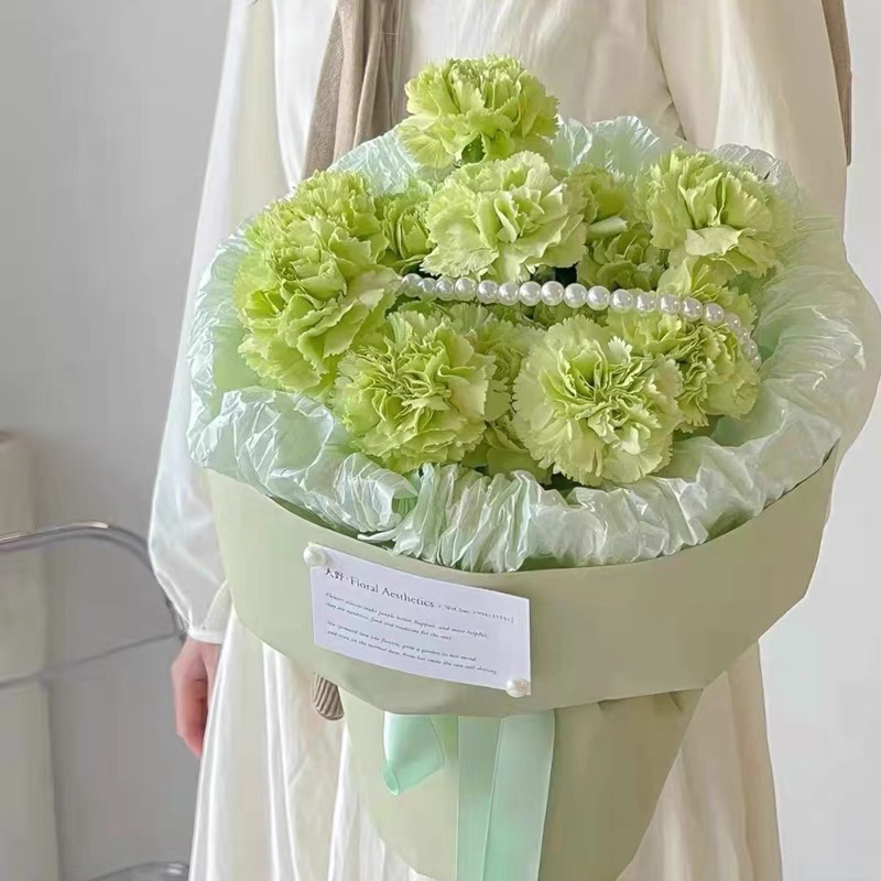 Giấy nến gói hoa sydney ánh ngọc trai, giấy mếch nến, giấy nhăn gói hoa sáp, hoa tươi, hoa lụa, hoa len