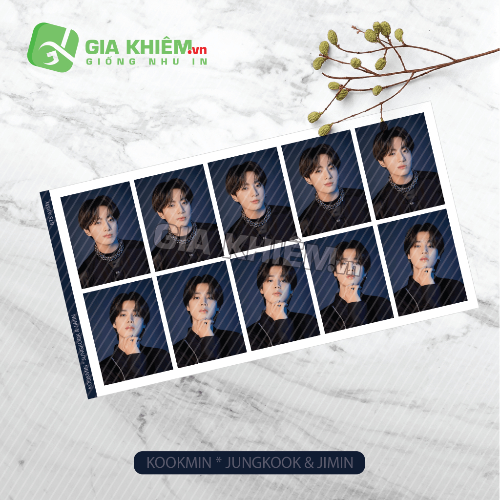 Photo ID BTS Ảnh thẻ BTS không phai không nhòe màu size 3x4cm