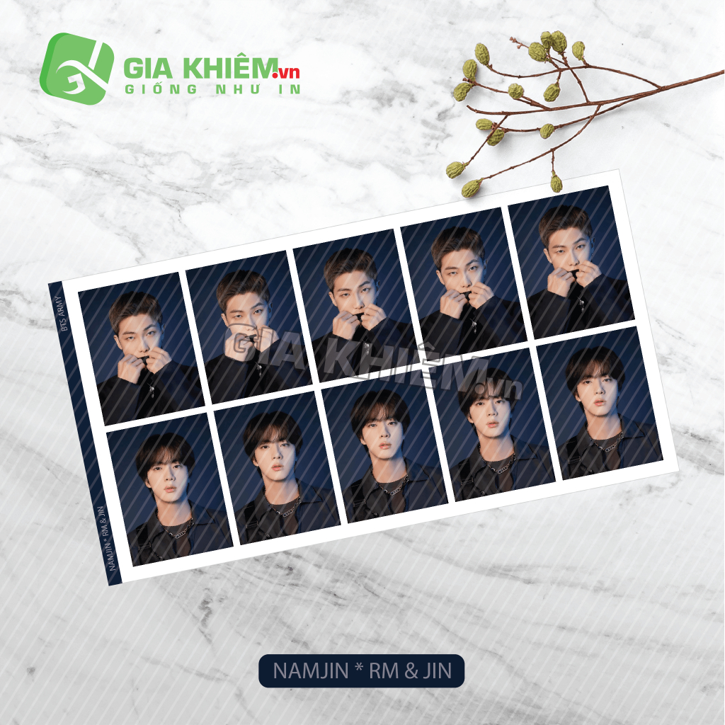 Photo ID BTS Ảnh thẻ BTS không phai không nhòe màu size 3x4cm