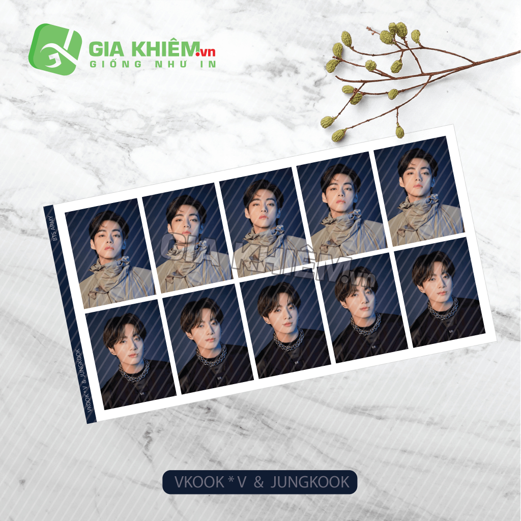 Photo ID BTS Ảnh thẻ BTS không phai không nhòe màu size 3x4cm