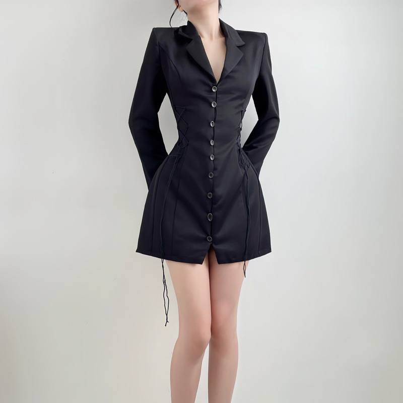 Đầm Blazer Thanh Lịch Sang Trọng Chiết Eo