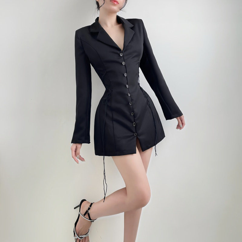 Đầm Blazer Thanh Lịch Sang Trọng Chiết Eo