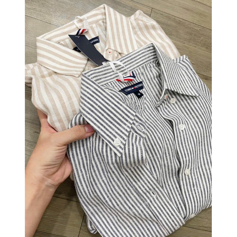 Áo sơ mi nữ Tommy chất liệu linen cao cấp phong cách trẻ trung năng động
