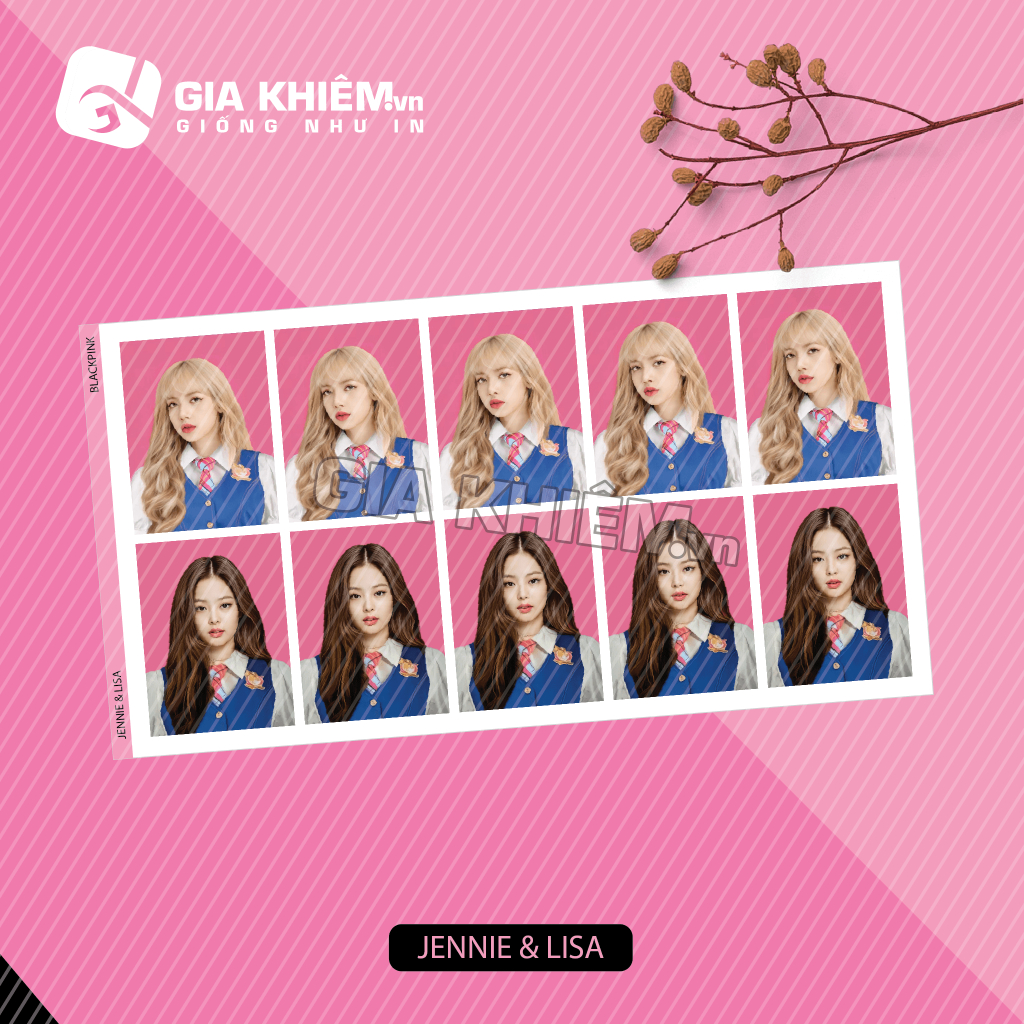 Photo ID BLACKPINK Ảnh thẻ BLACKPINK không phai không nhòe màu size 3x4cm
