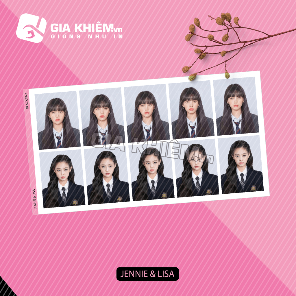 Photo ID BLACKPINK Ảnh thẻ BLACKPINK không phai không nhòe màu size 3x4cm