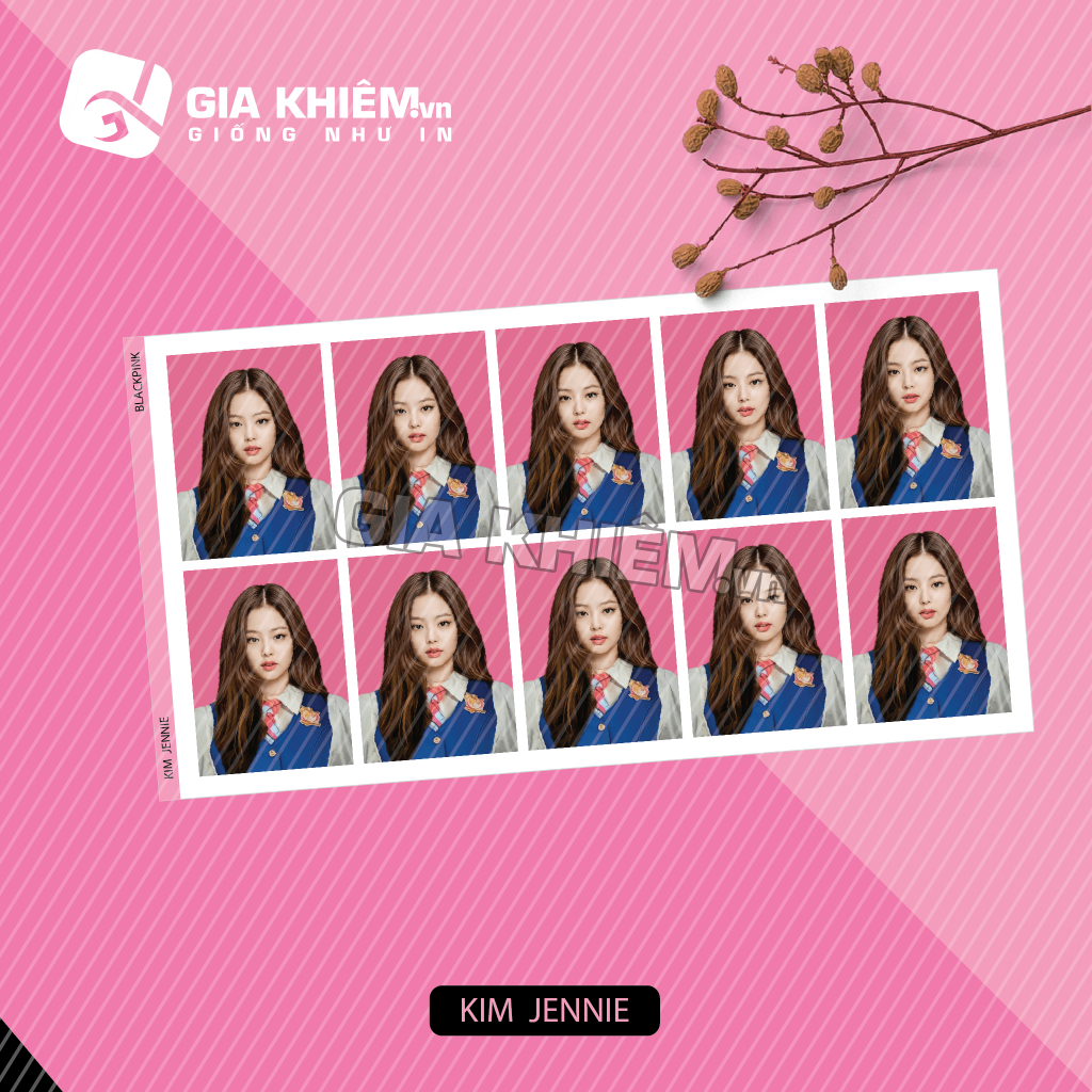 Photo ID BLACKPINK Ảnh thẻ BLACKPINK không phai không nhòe màu size 3x4cm