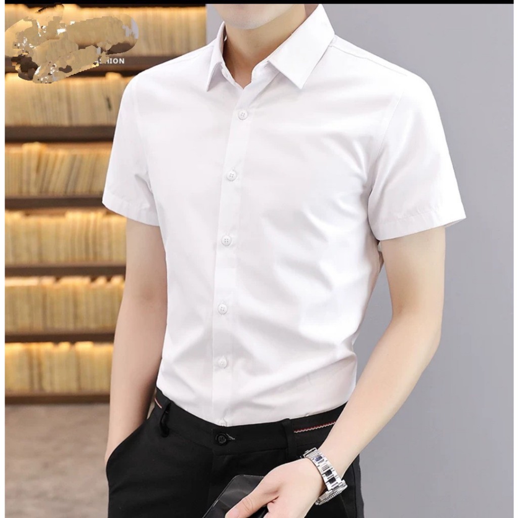 Áo sơ mi nam DÀI tay BASIC chất vải cotton mềm mịn thoáng khí nhanh khô