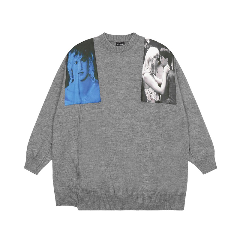 ⚡ORDER⚡Áo Len Raf Simons dài tay- Raf Simons Oversized Patches Sweater / Áo Sweater Raf Simons - áo len MCK
