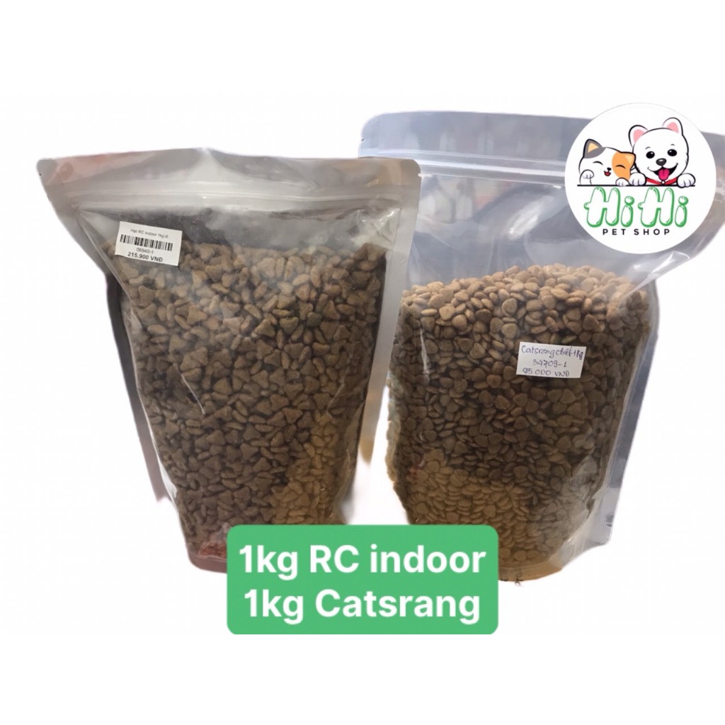 [Combo 2kg RC Indoor] Hạt trộn cho mèo 2kg Royal Canin Indoor và Catsrang, Cat's Eye