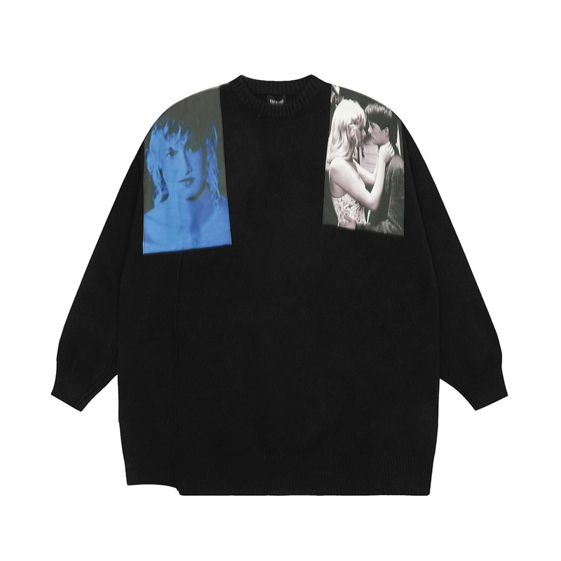 ⚡ORDER⚡Áo Len Raf Simons dài tay- Raf Simons Oversized Patches Sweater / Áo Sweater Raf Simons - áo len MCK