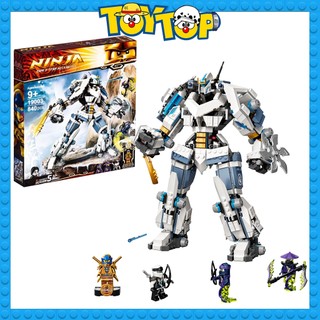 Đồ chơi lắp ráp ninjago robot băng Titan Zane chiến giáp ninja người máy Mech xếp hình 19003 9088 mô phỏng 71738
