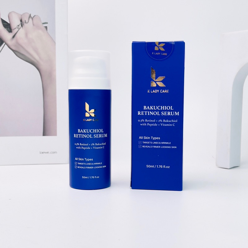 Tinh Chất Dưỡng Căng Bóng Da Chống Lão Hóa Hàn Quốc K Lady Care Bakuchiol Retinol Serum 50ml