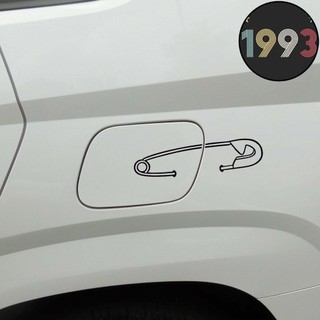 DECAL trang trí nắp xăng xe ô tô hình Kim Băng