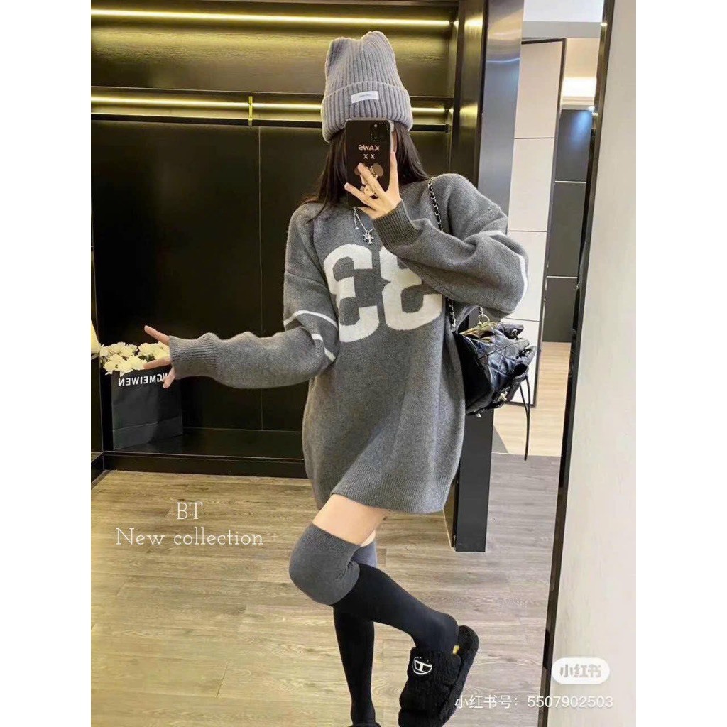 Áo len Thom số 33 Vân.melo lông thỏ mềm mịn