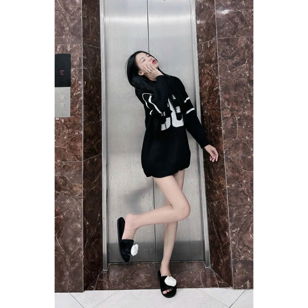 Áo len Thom số 33 Vân.melo lông thỏ mềm mịn