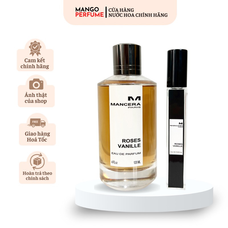 (Chính hãng) Nước hoa Mancera Roses Vanille 10ml
