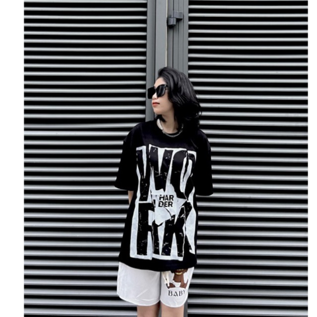 Áo thun nam The Xide áo phông nam nữ unisex in hình WORK form rộng chất cotton 2 chiều định lượng 250gr co giãn