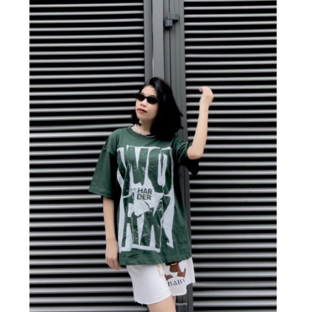 Áo thun nam The Xide áo phông nam nữ unisex in hình WORK form rộng chất cotton 2 chiều định lượng 250gr co giãn