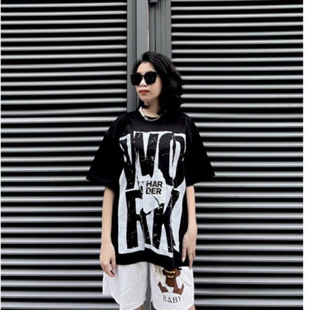 Áo thun nam The Xide áo phông nam nữ unisex in hình WORK form rộng chất cotton 2 chiều định lượng 250gr co giãn