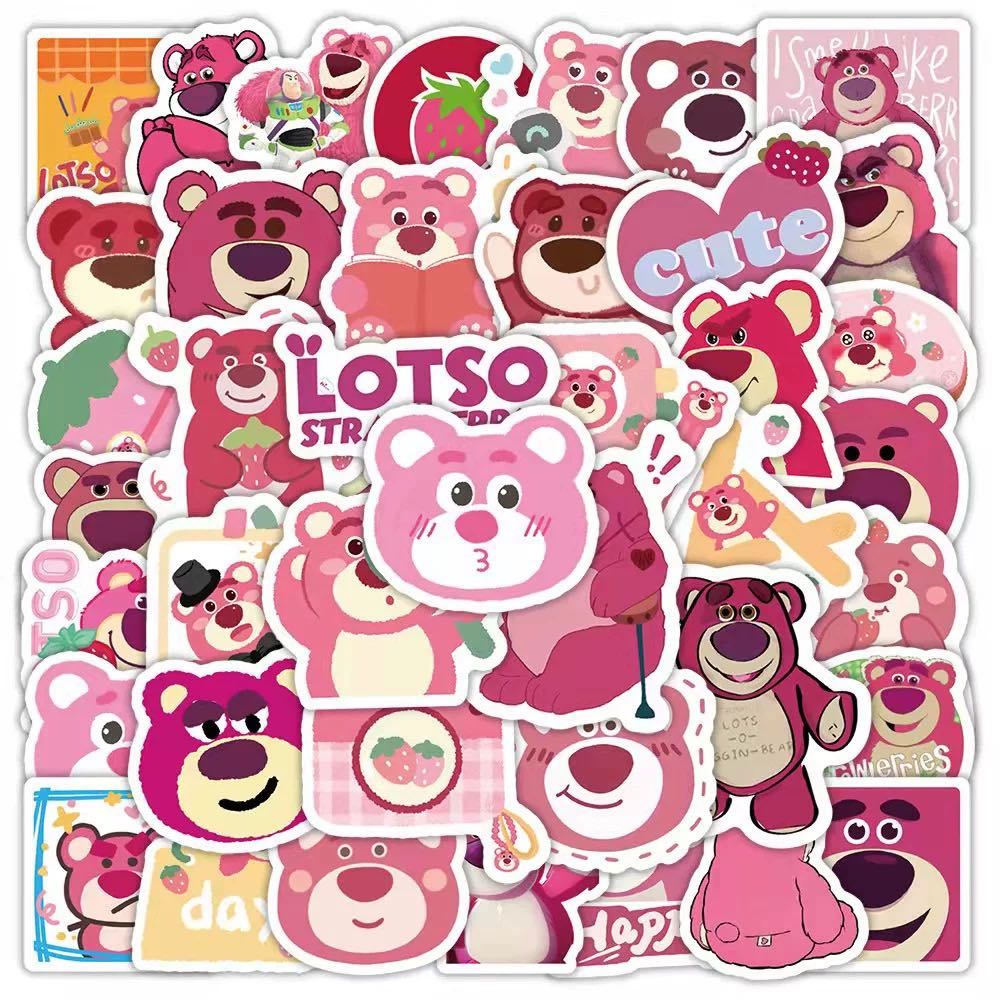 Set 50 Miếng Dán Trang Trí Dễ Thương Hình Gấu Thỏ Doraemon Cậu Bé Shin