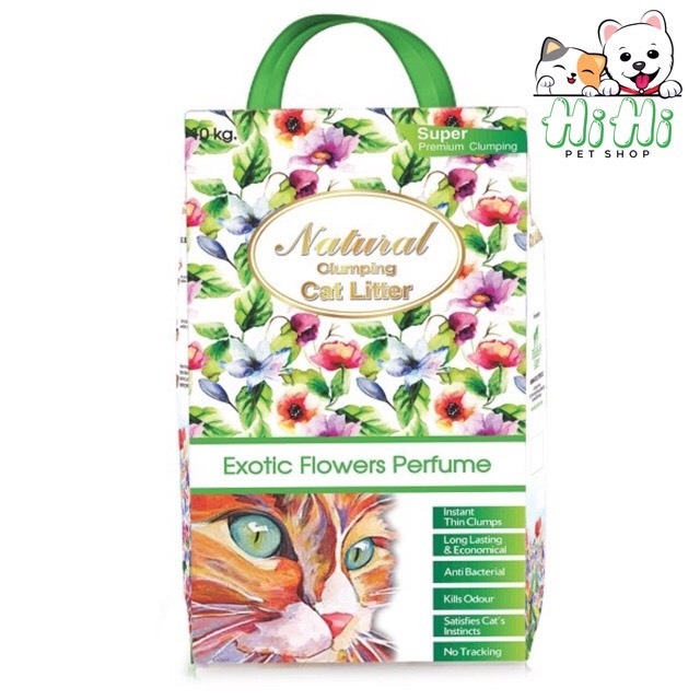 Cát vệ sinh cho mèo Indian 7,5kg. Cát Ấn Độ hương hoa cho mèo Cat's Choice. Cát mèo.