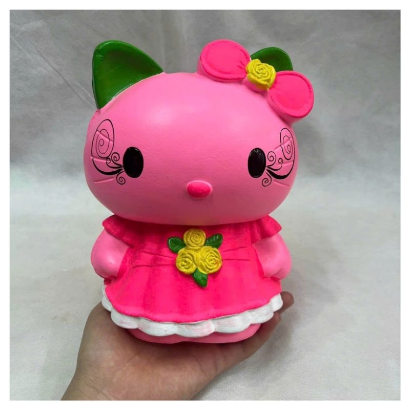HEO ĐẤT TIẾT KIỆM HÌNH MÈO KITTY HỒNG ĐẸP BỀN MÀU LOẠI 1