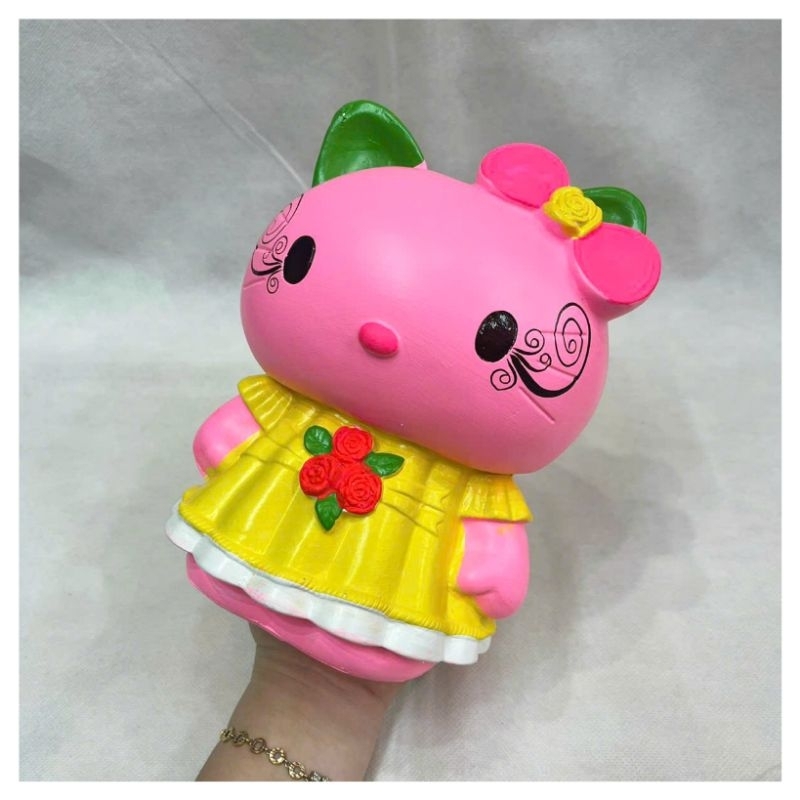 HEO ĐẤT TIẾT KIỆM HÌNH MÈO KITTY HỒNG ĐẸP BỀN MÀU LOẠI 1