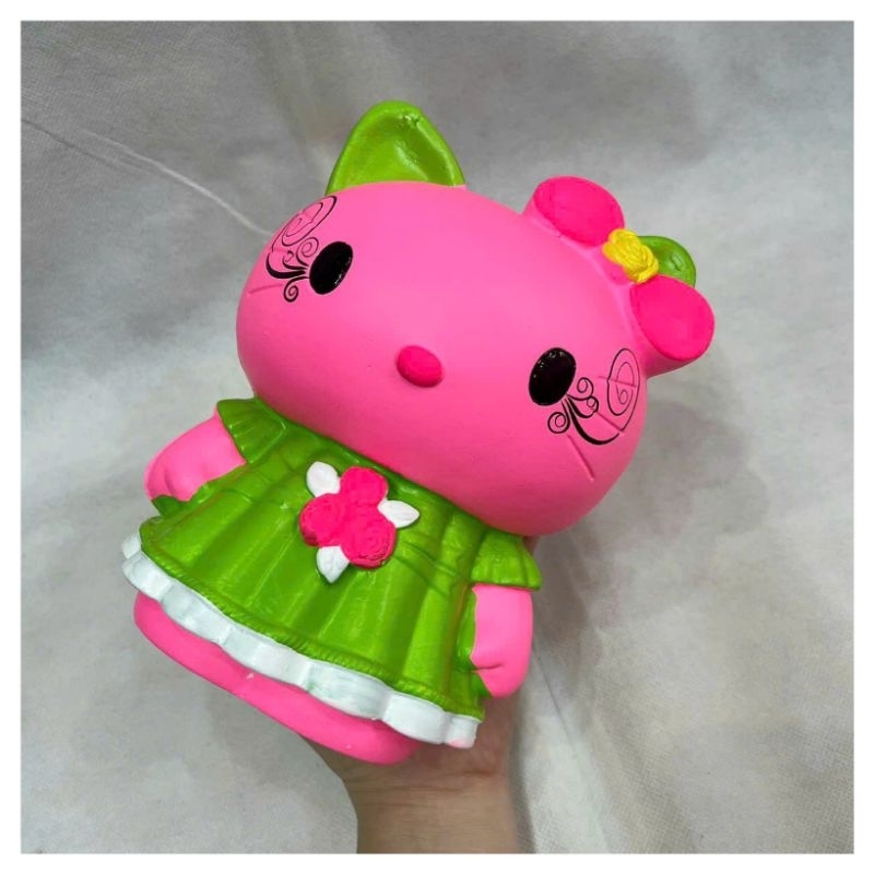 HEO ĐẤT TIẾT KIỆM HÌNH MÈO KITTY HỒNG ĐẸP BỀN MÀU LOẠI 1