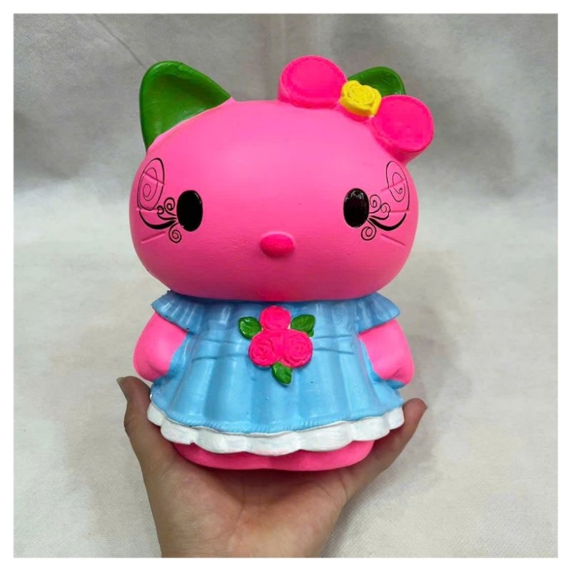 HEO ĐẤT TIẾT KIỆM HÌNH MÈO KITTY HỒNG ĐẸP BỀN MÀU LOẠI 1