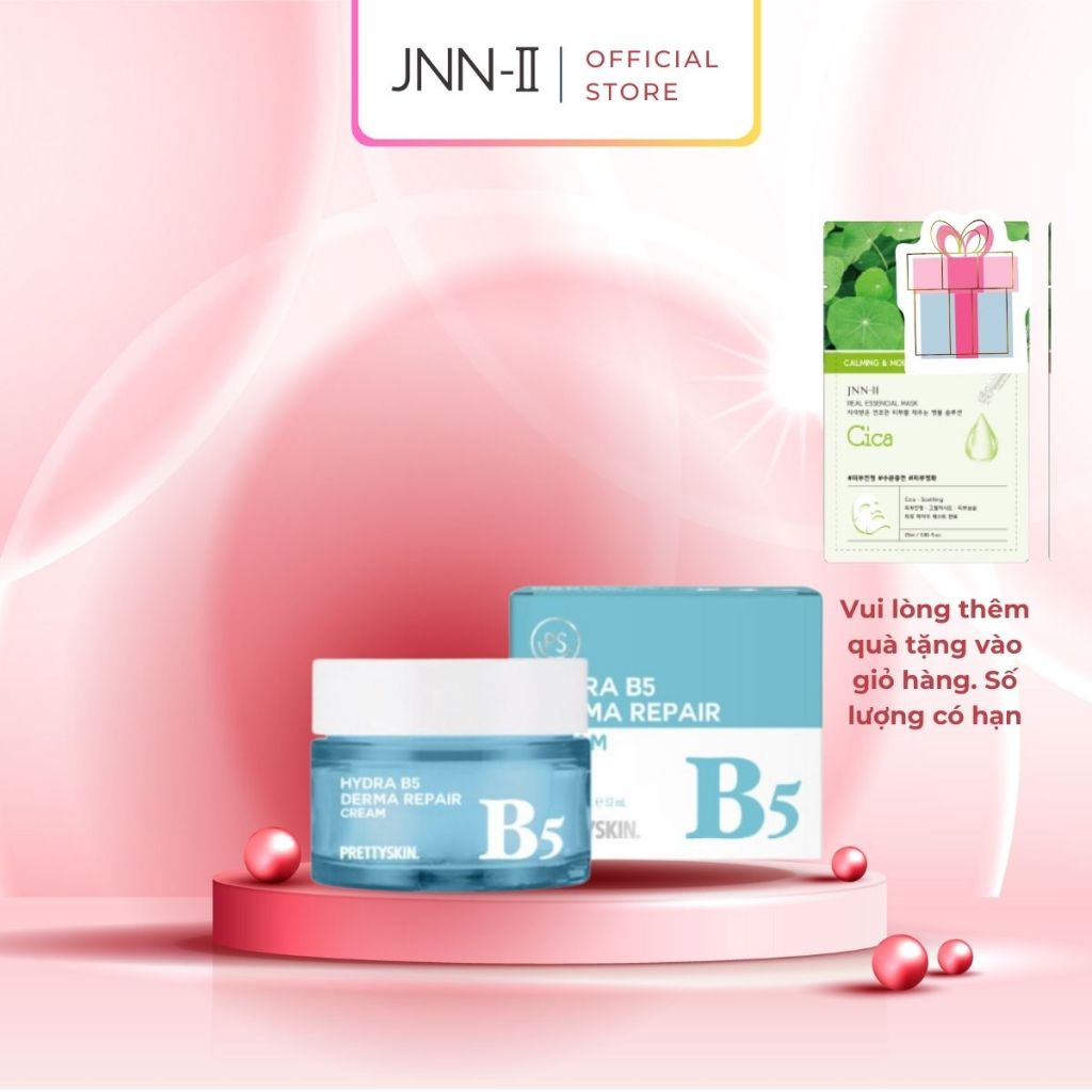 Kem dưỡng B5 Pretty Skin Hydra B5 Derma Repair Cream dưỡng ẩm da mặt phục hồi da Hàn Quốc Chính hãng 52ml | Jnn2.vn
