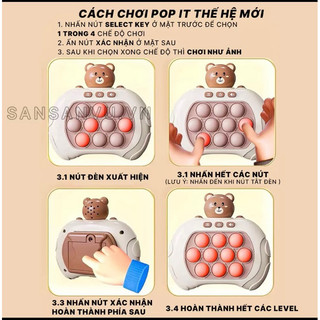 ĐỒ CHƠI MÁY CHƠI GAME POP IT CHO BÉ