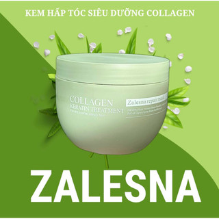 Hấp phục hồi Zalesna - Kem hấp tóc phục hồi tóc hư tổn Zalesna 500g