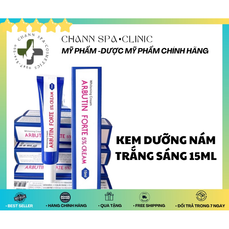 Kem trắng da nồng độ cao Arbutin Forte 5% Cream 15 ml