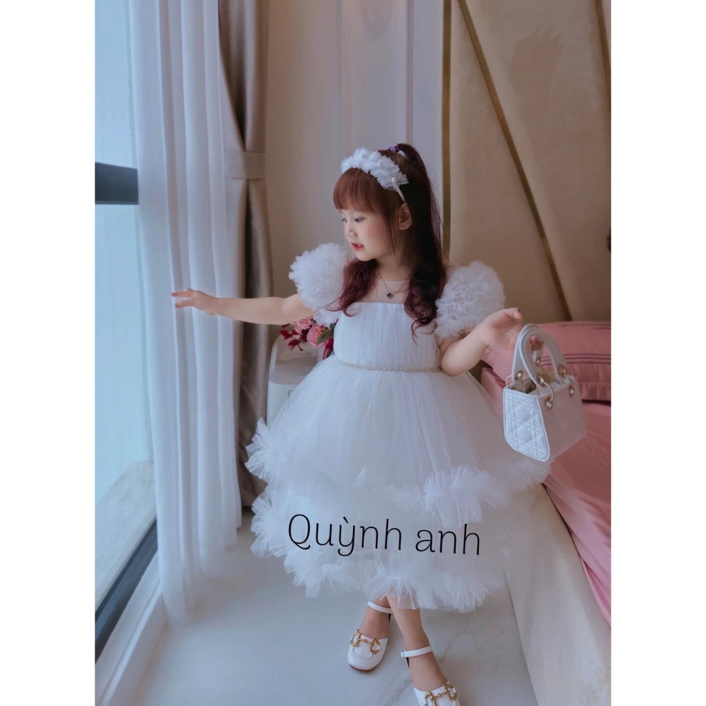 8-20KG VÁY VOAN THIẾT KẾ CHO BÉ GÁI ĐI CHƠI DỰ TIỆC BAO SANG