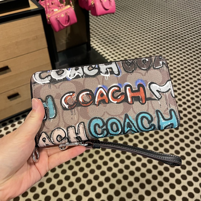 Ví coach x mint hoạ tiết