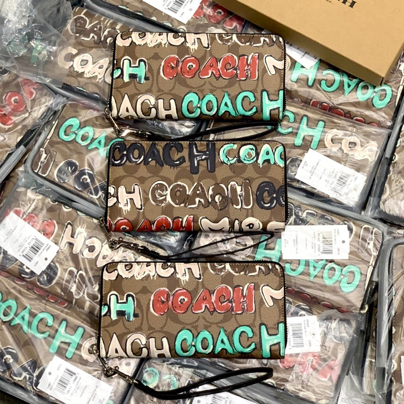 Ví coach x mint hoạ tiết