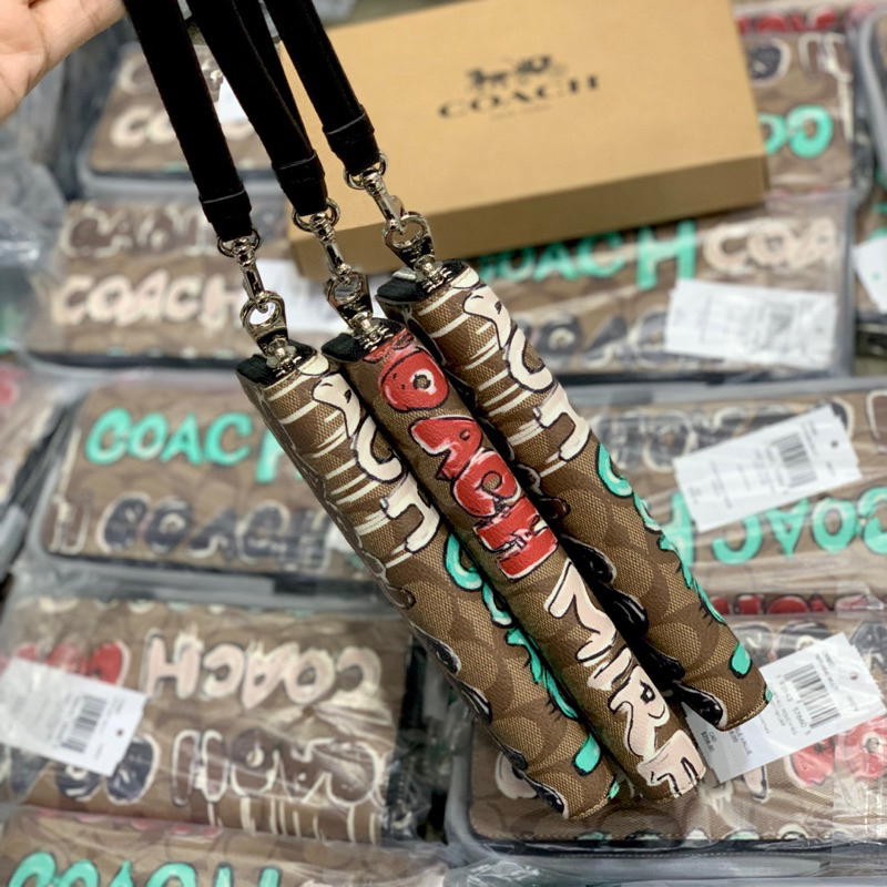Ví coach x mint hoạ tiết