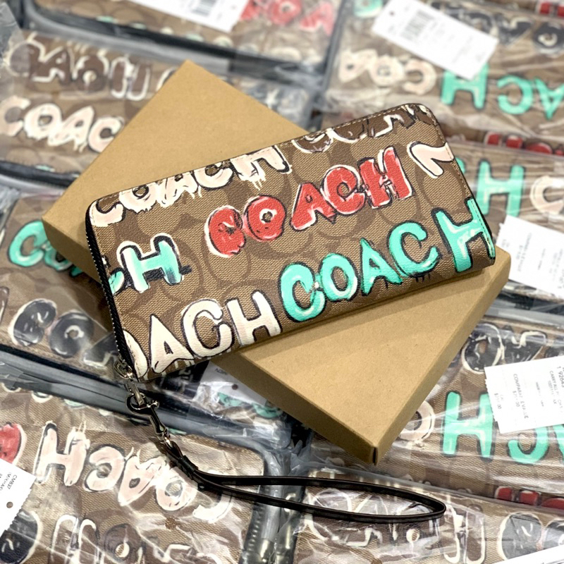 Ví coach x mint hoạ tiết
