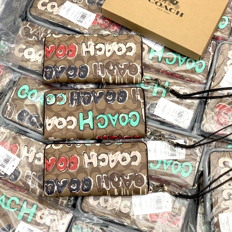 Ví coach x mint hoạ tiết