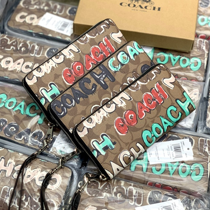 Ví coach x mint hoạ tiết