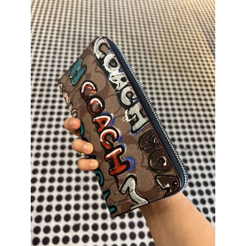 Ví coach x mint hoạ tiết