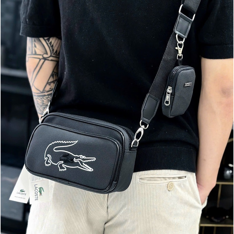 Túi đeo chéo lacoste cho nam
