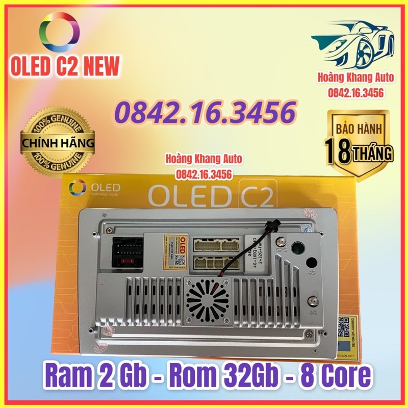 Màn hình android OLED C2 New theo xe K3 + Cerato 2013 - 2018, kèm dưỡng và jack nguồn zin theo xe