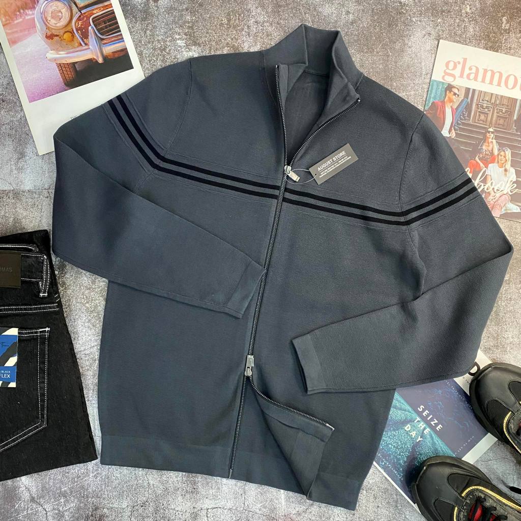 Áo khoác len kéo khoá Mas.simo Du.tti